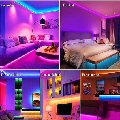 Tasma LED USB 5V do telewizora z sterowaniem przez aplikację, elastyczna taśma RGB5050 30 diod/m, podświetlenie LED telewizora, oświetlenie pokoju i sypialni
